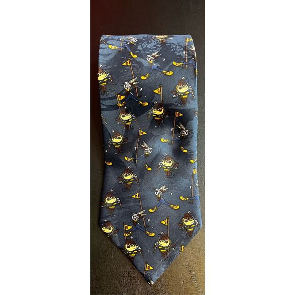 Loony Tunes Taz/Bugs golf print tie - Picture 1 of 4
